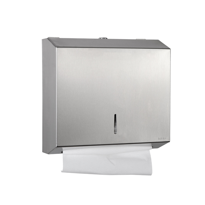 DISTRIBUTEUR DE PAPIERS D’ESSUIE MAINS EN INOX