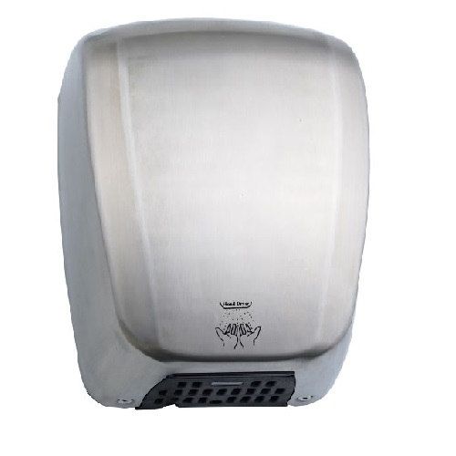 Sèche-mains Mural en Inox Satiné