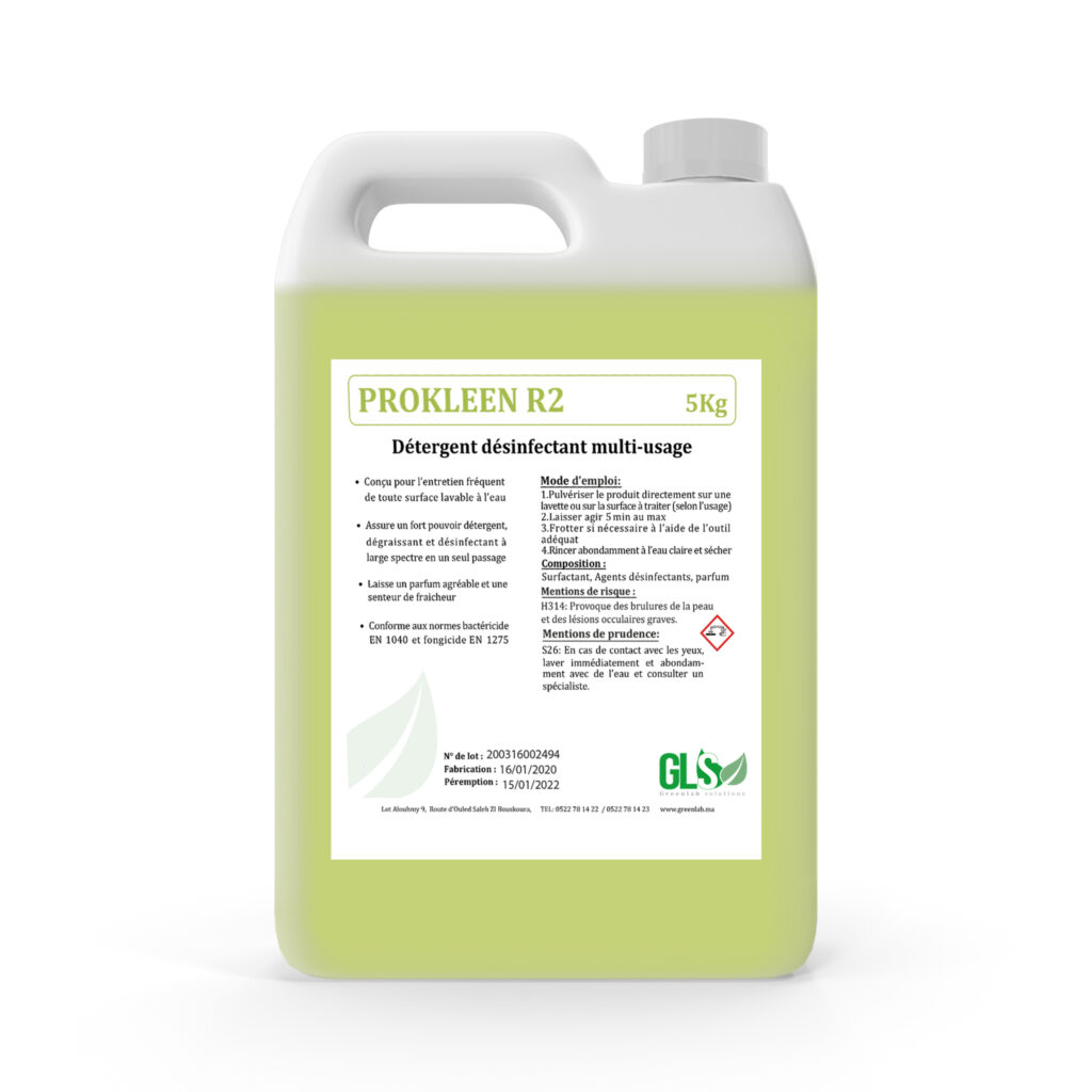 NETTOYANT DESINFECTANT – PROKLEEN R2 – 5Kg